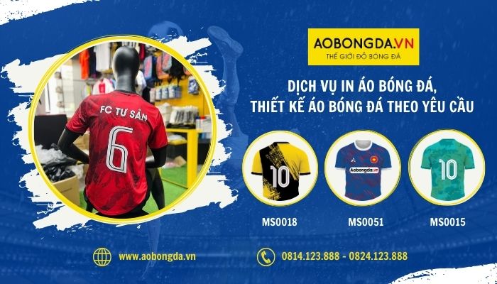 Đặt mua áo bóng đá đội tuyển giá rẻ tại AOBONGDA.VN
