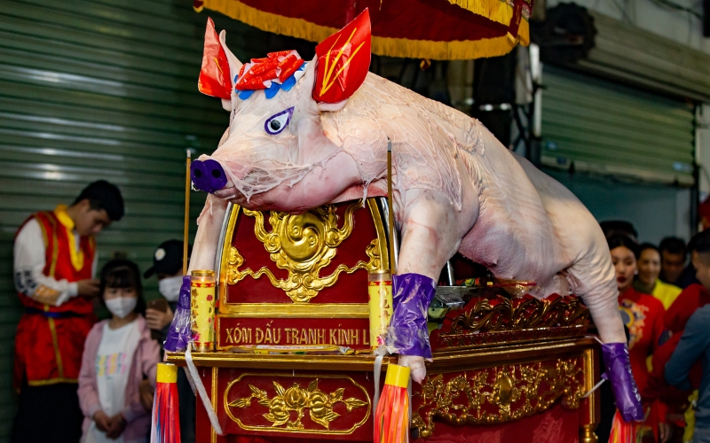 Festival Procession of "Mr. Pig"