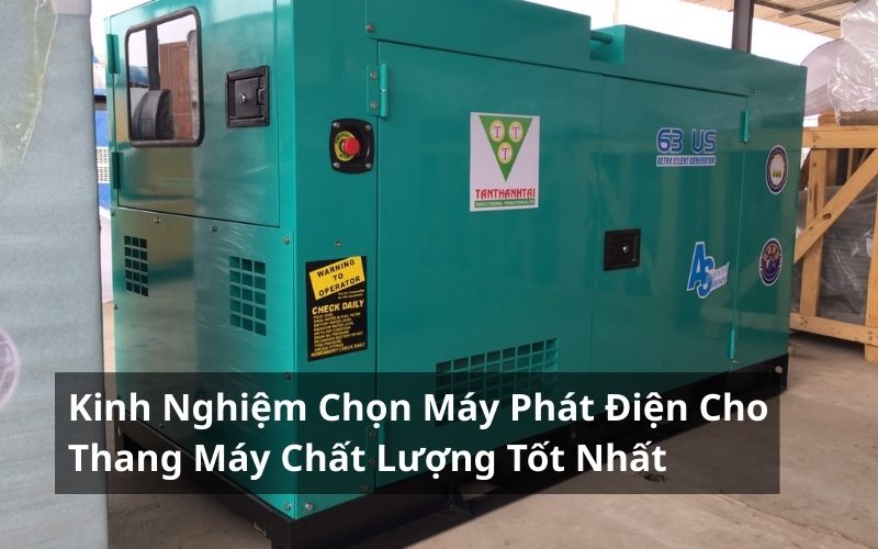 máy phát điện cho thang máy