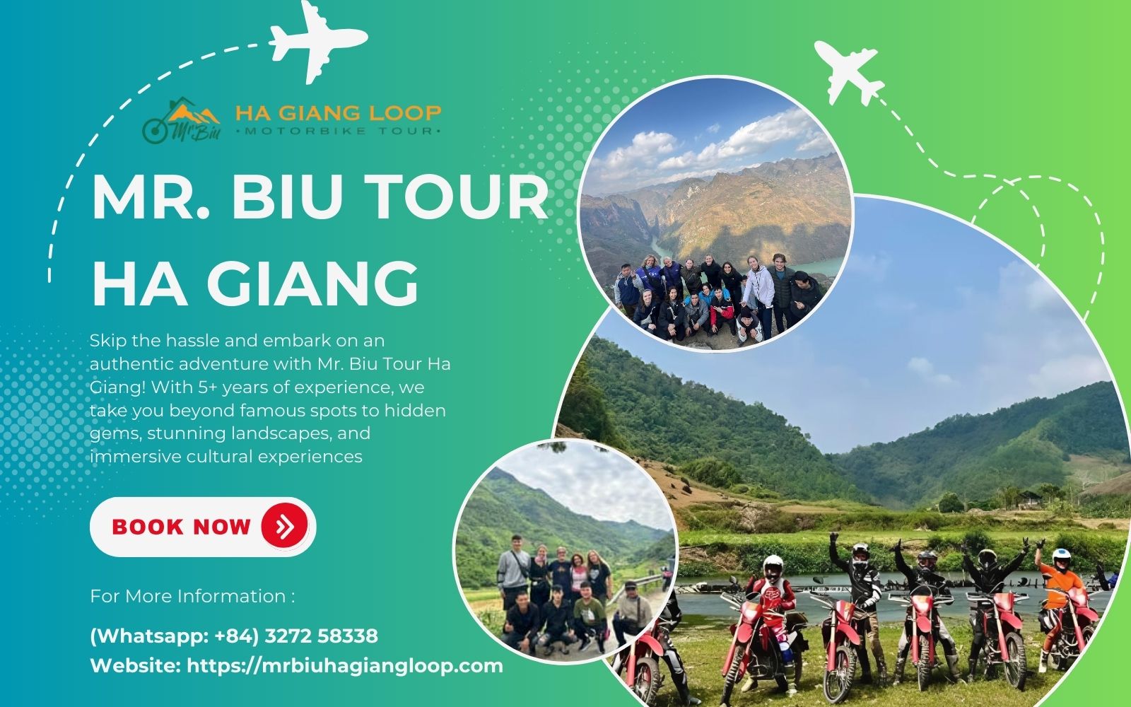 Tour phượt Hà Giang chuyên nghiệp tại Mr. Biu Motorbike Tour