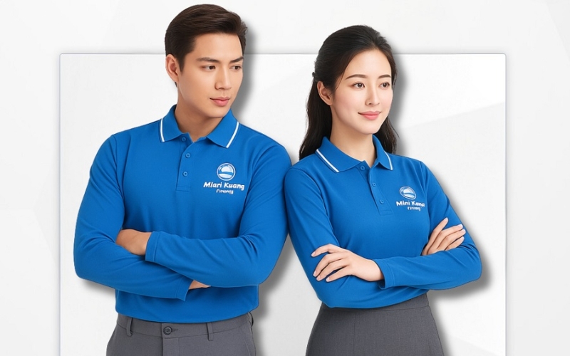 Mẫu áo thun đồng phục tay dài